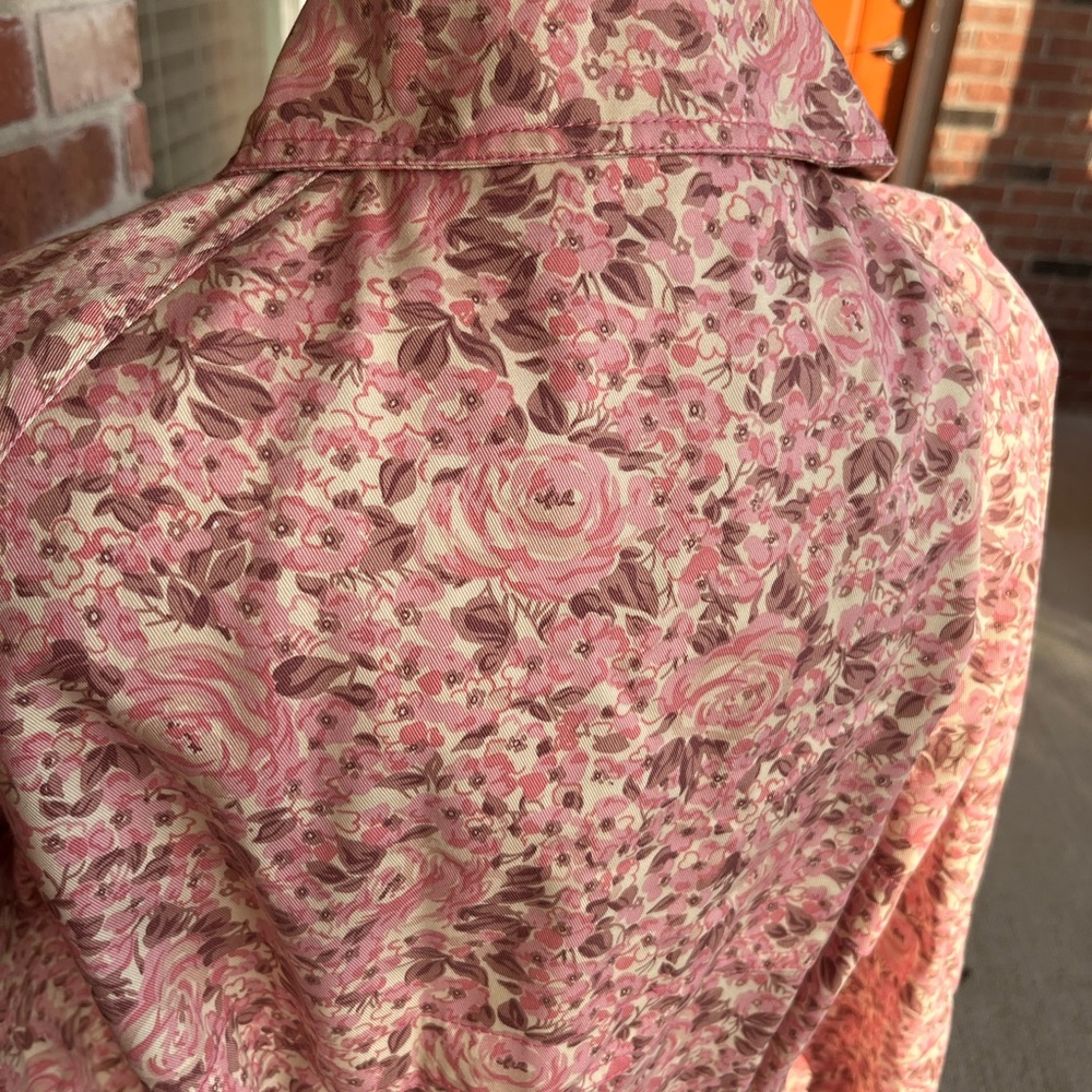 New London Fog floral rose Ladies XL ultimate trench coat double breasted - Picture 7 of 11